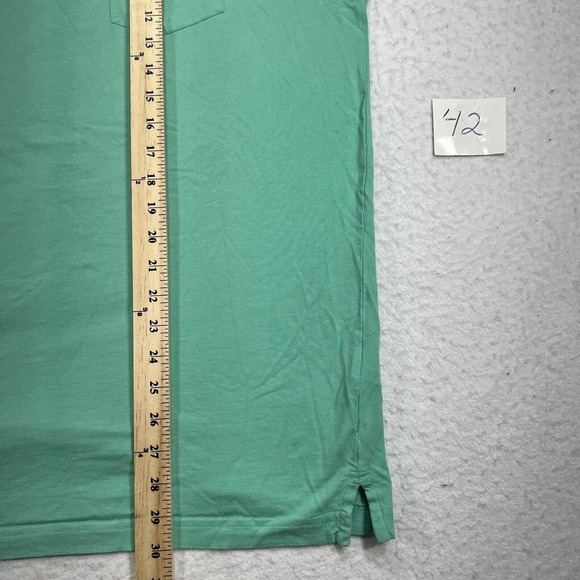 Greg Norman Men's XL Short Sleeve Mint Green Pock T Shirt Rainbow Shark Logo - Picture 8 of 12